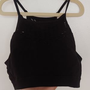 Cute black sports bra
